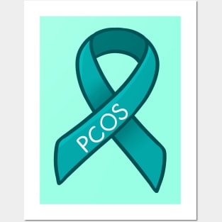 PCOS Awareness Ribbon Posters and Art